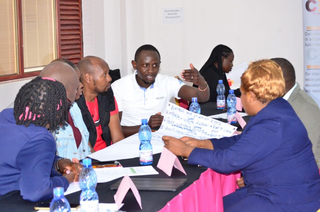 Capacity building session on responsible business and climate justice in Kenya