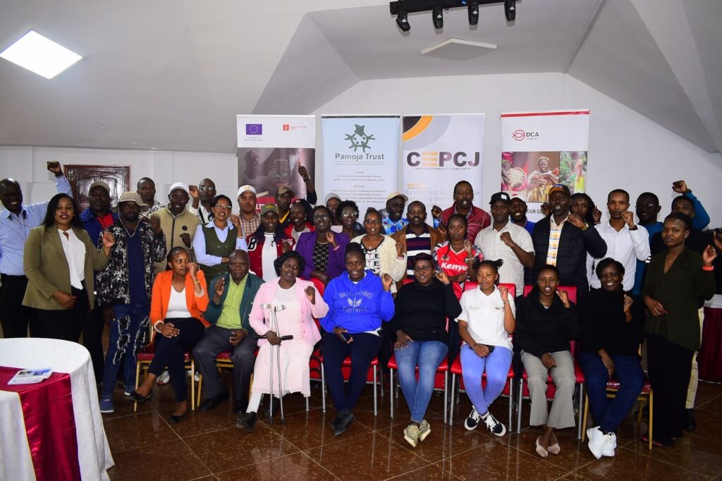 CEPCJ team and partners during climate justice and education policy program in Kenya