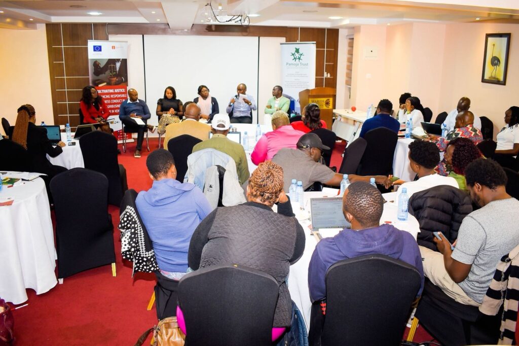 Participants attending responsible business and human rights workshop in Kenya